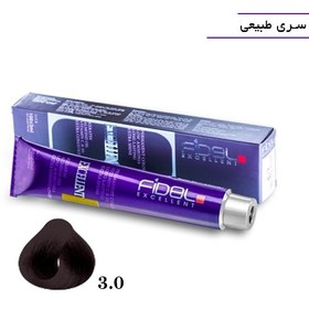 تصویر رنگ موی فیدل سری طبیعی شماره 3.0 fidel hair color 