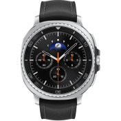 تصویر ساعت هوشمند سامسونگ Galaxy Watch 8 Classic ۴۶ میلی‌متری با بدنه استیل و بند چرم 