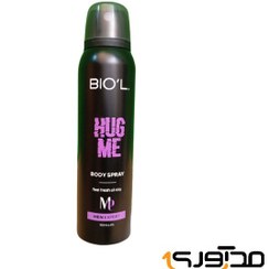 تصویر اسپری بدن مردانه مدل Hug Me حجم 150میل بیول Biol Body Spray Hug Me For Men 150ml