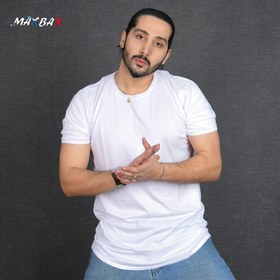 تصویر تیشرت ساده در رنگ بندی با بالاترین کیفیت - سفید / Simple t-shirt in the highest quality colors