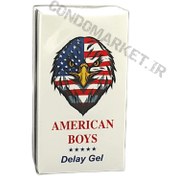 تصویر ژل تاخیری AMERICAN BOYS فوق العاده قوی و موثر با کمترین میزان کرختی و حس طبیعی محصول کشور آمریکا 