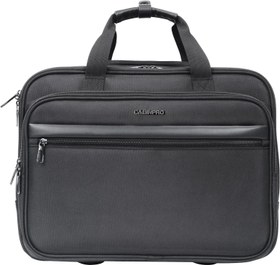 تصویر Cabinpro Premium Pilot Case Trolley Water Resistant Multi Compartment Fashion Trolley Laptop Bag for Men, Women on Travel, Business, CP010 (Black) 