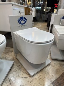 تصویر توالت فرنگی وال هنگ مروارید مدل گرتا 