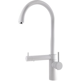 تصویر شیر ظرفشویی دو منظوره البرز روز مدل تیام Alborzrooz white-Tiam kitchen tap