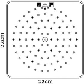 تصویر سردوش فریز شاور مدل مربع 