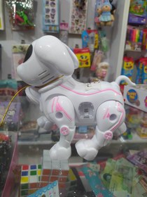 تصویر عروسک سگ رباتیک چراغ دار 