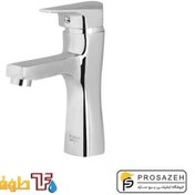 تصویر شیر روشویی طوفان فلز مدل ملانی - کروم Tofan Felez Pillar Faucet Melani Model