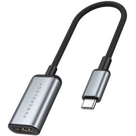 تصویر مبدل تایپ سی به HDMI پاورولوژی مدل Powerology PHDFCHGY Powerology Type C To HDMI Converter