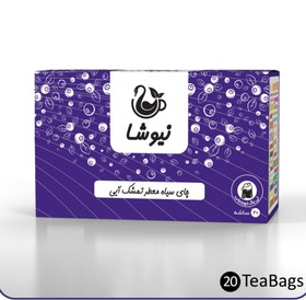 تصویر چای سیاه تمشک ابی (بلوبری) نیوشا تی بگ ۲۰ عددی 