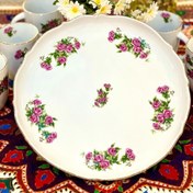 تصویر دیس پذیرایی گرد گلسرخی 