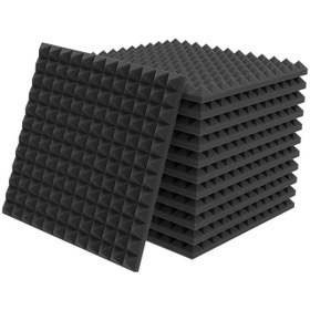 تصویر پنل اکوستیک هرمی ۱۲ عددی آکو با ۵سال ضمانت Ecotrap pyramidal acoustic panel OCOO