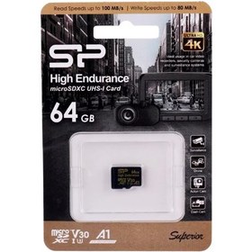 تصویر کارت حافظه سیلیکون پاور مدل Golden Series High Endurance microSDHC UHS-I ظرفیت 64 گیگابایت 