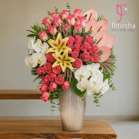 تصویر جام گل زیبا شفق 