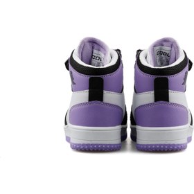 تصویر کفش ورزشی دخترانه کژوال هایکت مدل مشکی-بنفش برند cool Haykat Black-Purple Girls Casual Sneaker Sports Shoes