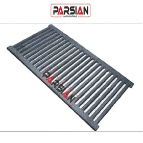 تصویر صفحه برگر چدنی سایز ۶۰ مناسب برای گریل کردن 