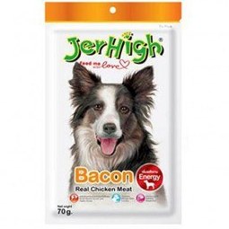 تصویر تشویقی سگ جرهای مدل نواری طعم بیکن 70 گرم ( تقویتی ) ا Jerhigh Bacon 70g Jerhigh Bacon 70g