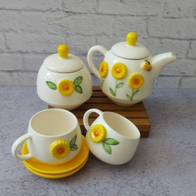 تصویر ست چایخوری آفتابگردان 