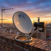 تصویر دیش 35 سانت پشت پنجره ای بهمراه ال بلک الترا جهت دریافت اینتلست 902 ایران صدا سیما و شبکه‌های سراسری 