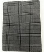 تصویر دفتر کلاسور ۱۰۰ برگ A4 جلد چرم طرح چهارخونه 