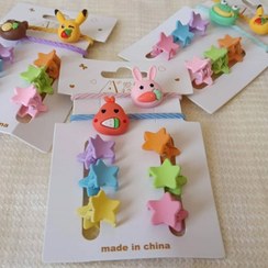 تصویر ست کش و مینی کلیپس نوزادی کد172 