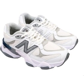 تصویر کتونی نیوبالانس 9060 سفید طوسی New Balance 9060