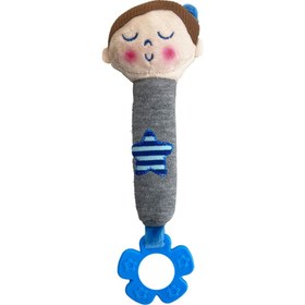 تصویر جغجغه سوسیسی دندان گیر دار پسر Baby4Life rattle toy code:CLTY09B