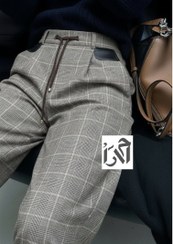 تصویر شلوار زنانه چهارخانه درشت لوما 