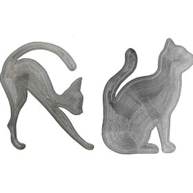 تصویر شابلون ابرو و خط چشم مدل Cat Line مجموعه 2 عددی 