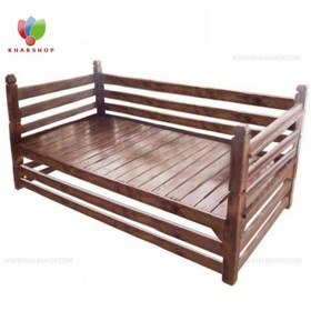 تصویر تخت سنتی چوبی 60*120 کد 274 