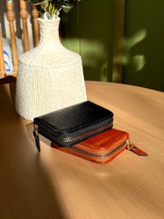 تصویر جاکارتی چرم طبیعی مدل اکاردئونی 