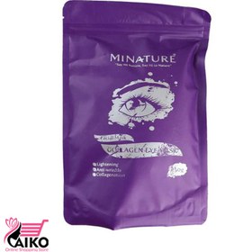 تصویر ماسک پودری کلاژن چشم میناتور MINATURE حجم 250 گرم Minature eye collagen mask 250 gr