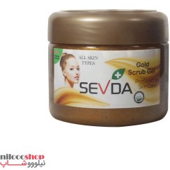 تصویر ژل اسکراب طلا 250میل سودا Sevda Gold Scrub Gel 250ml