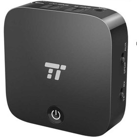 تصویر آداپتور صوتی بی سیم بلوتوث فرستنده و گیرنده قابل حمل شارژی TaoTronics TT-BA09 مشکی 