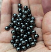 تصویر مهره حدید دودی ۶میل اصل سوراخ دار 