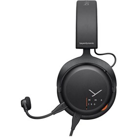 تصویر هدست گیمینگ روی گوش بسته beyerdynamic MMX 150 به رنگ مشکی با حالت افزوده، میکروفون صدای META، صدای عالی برای همه دستگاه های بازی beyerdynamic MMX 150 Closed Over-Ear Gaming Headset in Black with Augmented Mode, META Voice Microphone, Excellent Sound for All Gaming Devices