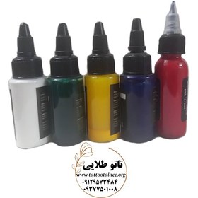 تصویر رنگ تمرینی تاتو Tattoo practice color