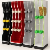 تصویر قفسه فروشگاهی آجیل 