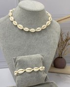 تصویر گردنبند و دستبند صدف گوشفیل - دستبند 