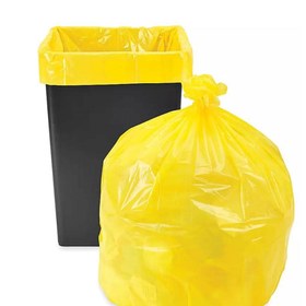 تصویر نایلون زباله زرد 55*70(بسته یک کیلویی) 