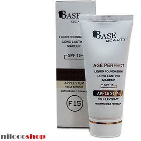 تصویر کرم پودر مدل Anti-Wrinkle کد F15 حجم 35 میل بیس بیوتی Base Beauty anti-wrinkle powder cream, code F15, volume 35 ml