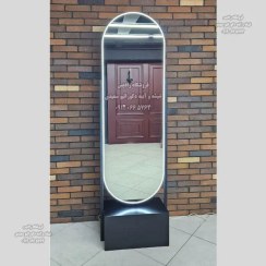 تصویر آینه قدی کپسولی نئونی پایه دار 