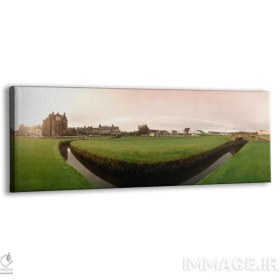 تصویر تابلو دکوراتیو Old Course, The Royal And Ancient Golf Club Of St. Andr… اثر پانورامیک ایمجز - بوم گالری ایماژ / 120x40 / بوم کلاف‌شده Ground Level View Of Swilcan Bridge & Burn BY Panoramic Images