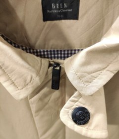 تصویر کاپشن کرمی ساده 0090/مناسب سایز LوXl/وارداتی 