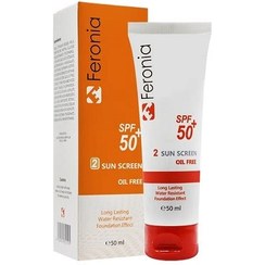 تصویر کرم ضدآفتاب رنگی شماره 2 فرونیا SPF50 حجم 50 میلی لیتر 