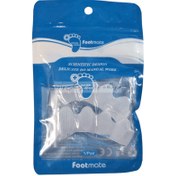 تصویر فاصله دهنده انگشت پا پنج حلقه سیلیکونی 