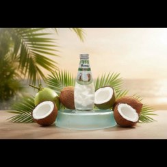 تصویر نوشیدنی تیکه نارگیل شیشه طعم نارگیل 