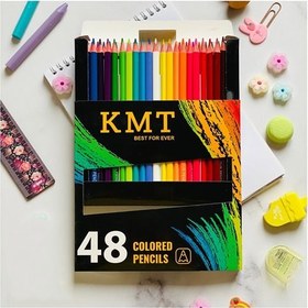 تصویر مداد رنگی ۴۸ رنگ KMT 