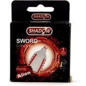 تصویر کاندوم فضایی شادو مدل شمشیری 1 عددی Shadow Sword condoms 1 Pcs