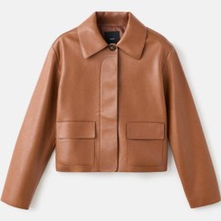 تصویر جاکت با ظاهر چرمی - مانگو - MANGO - اورجینال- 977564299 