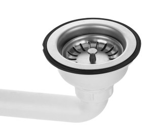 تصویر سینک گرانیتی روکار سایز ۱۲۰در ۶۰ برندلوتوس رنگ مشکی Lotus DUBLE basin granite sink